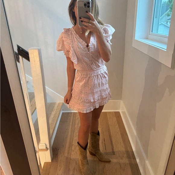 LoveShackFancy Ruffled Mini Dress - Picture 3 of 4